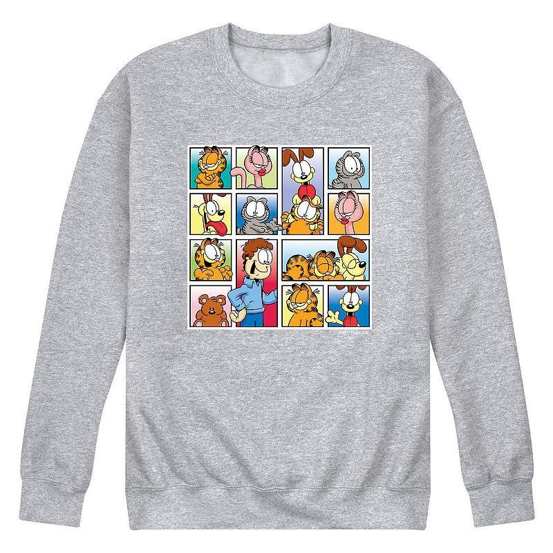 Mens Garfield Characters Sweatshirt Med Grey Product Image