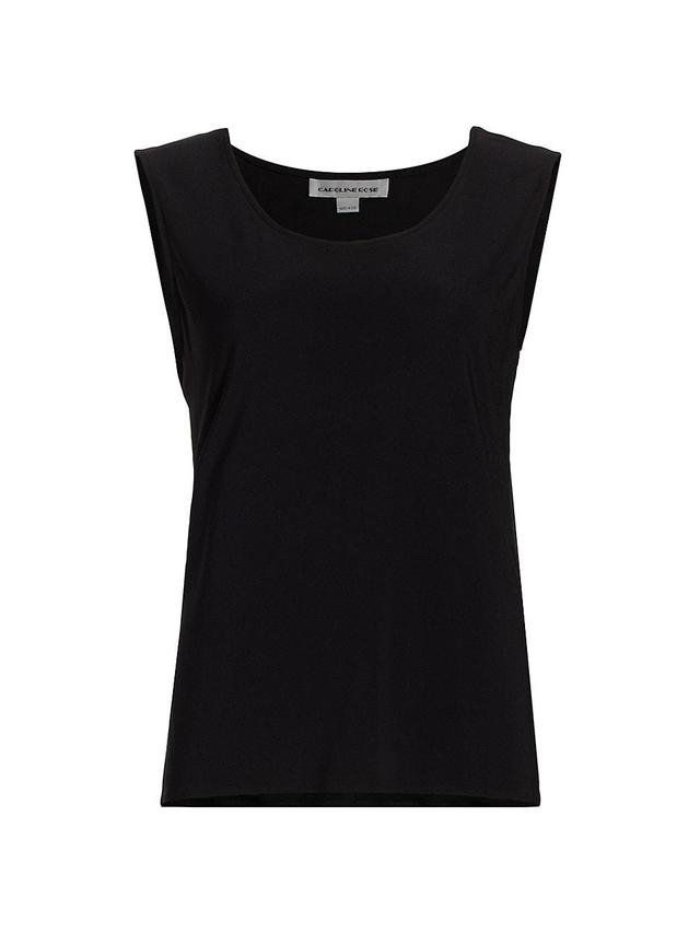 Womens Longline Stretch Knit Tank Product Image