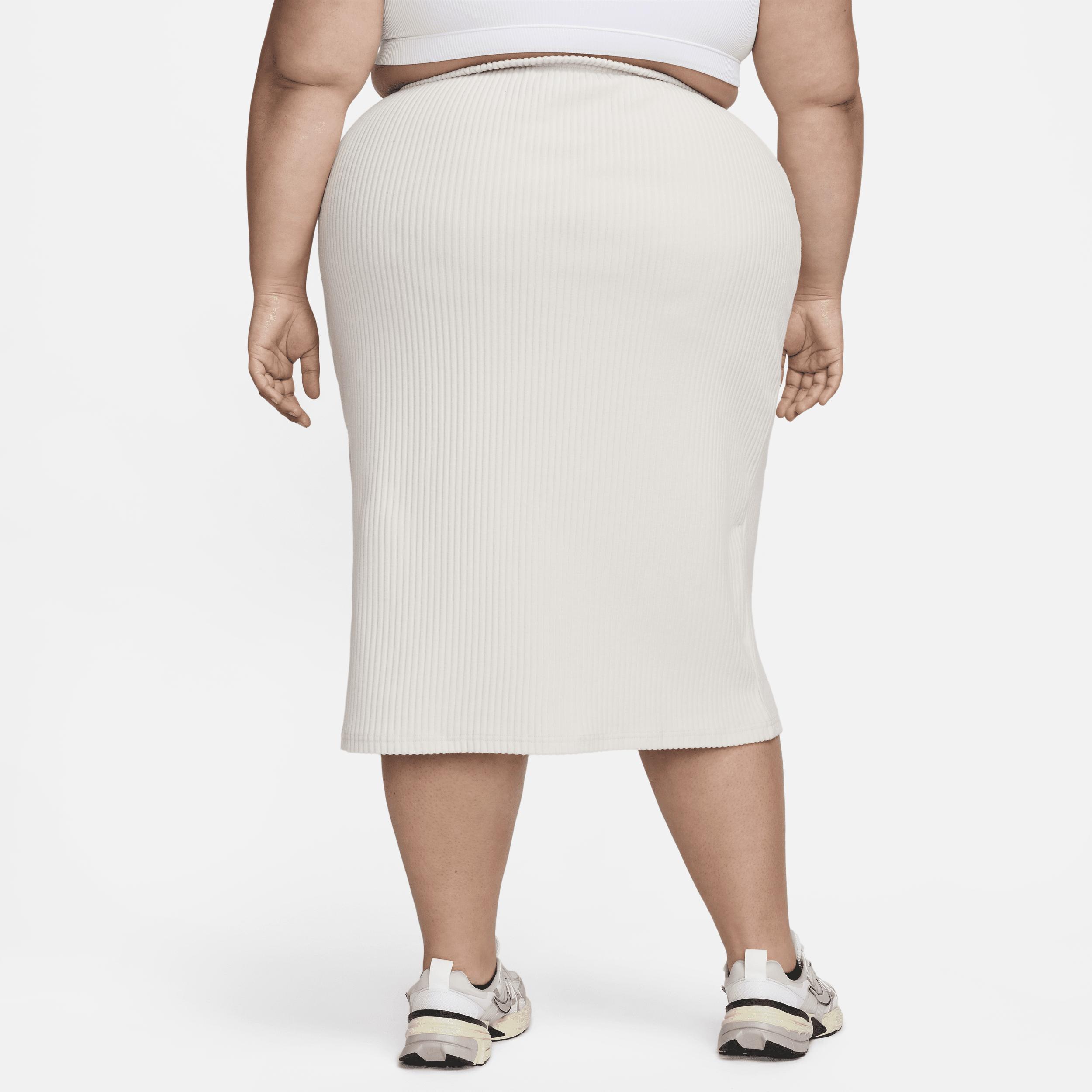 Nike Sportswear Chill Rib Women's Slim Midi Skirt (Plus Size) product image