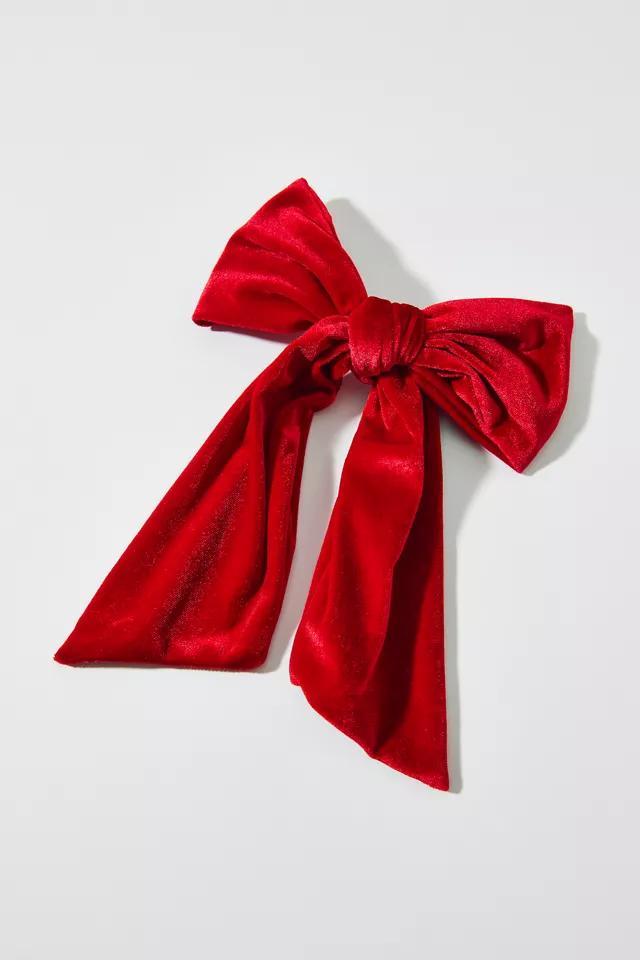 Large Velvet Hair Bow Clip Product Image