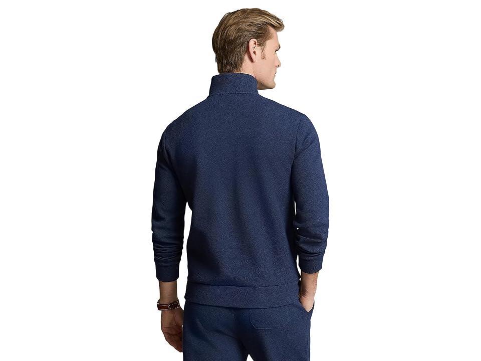 Polo Ralph Lauren Double-Knit Mesh 1/4 Zip Pullover (Spring Navy Heather) Men's Clothing Product Image