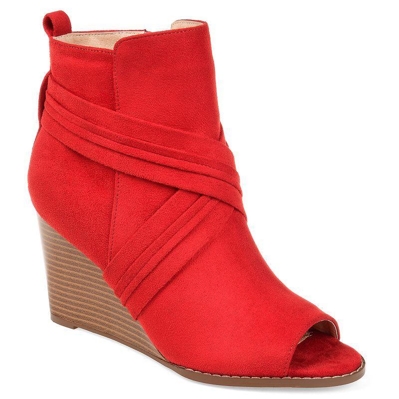 Journee Collection Sabeena Womens Wedge Ankle Boots Product Image