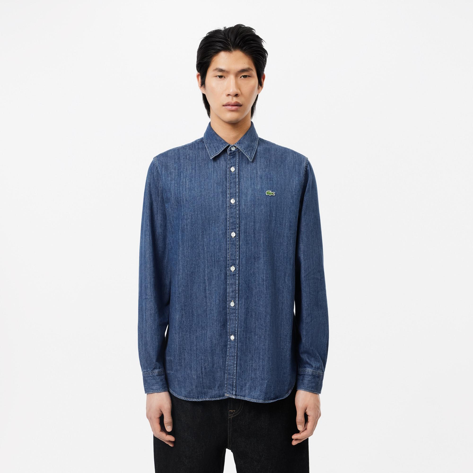 Men's Regular Fit Denim Shirt Product Image