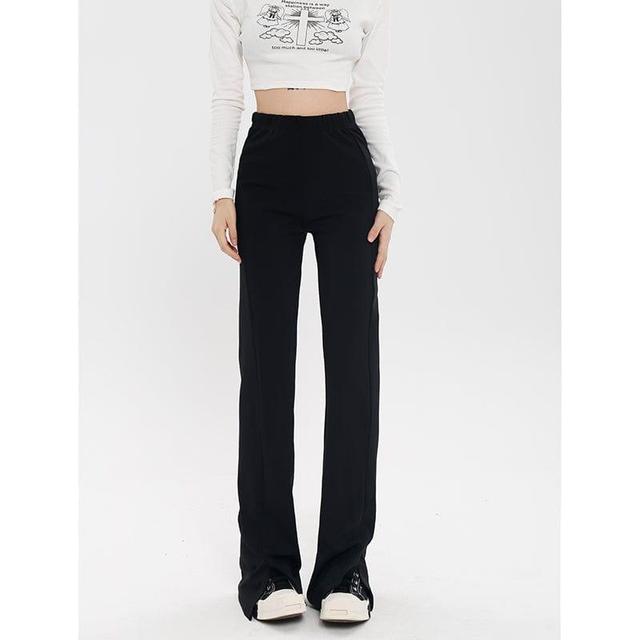 RTK (W) No. 3092 BLACK MICRO FLARED PANTS Product Image