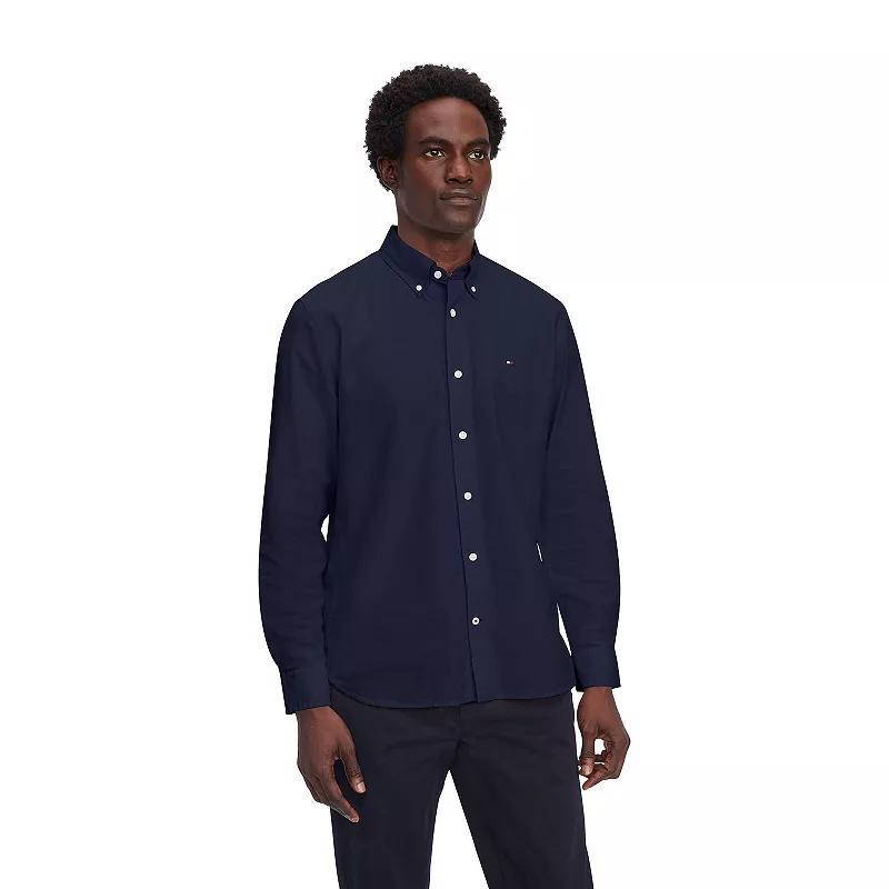 Mens Tommy Hilfiger Custom Fit Essential Stretch Oxford Shirt Product Image