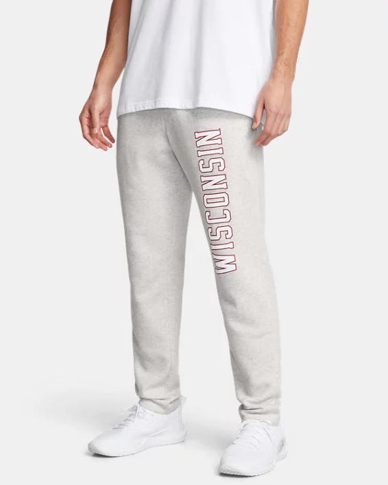 Mens UA Rival Fleece Collegiate Open Bottom Pants Product Image