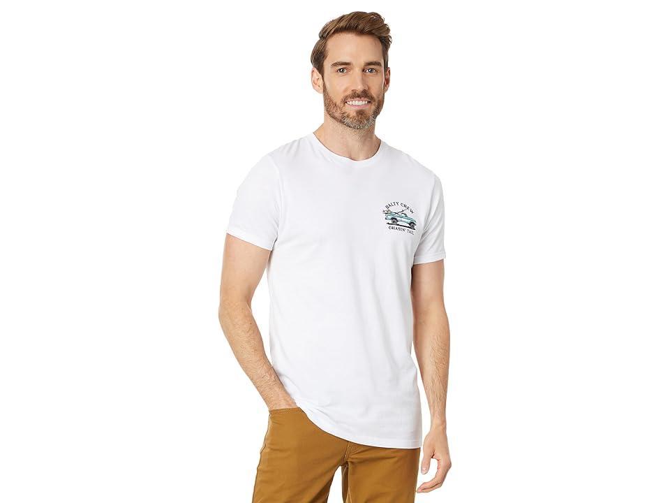 Salty Crew Off Road Premium Short Sleeve Tee (White) Men's Clothing Product Image