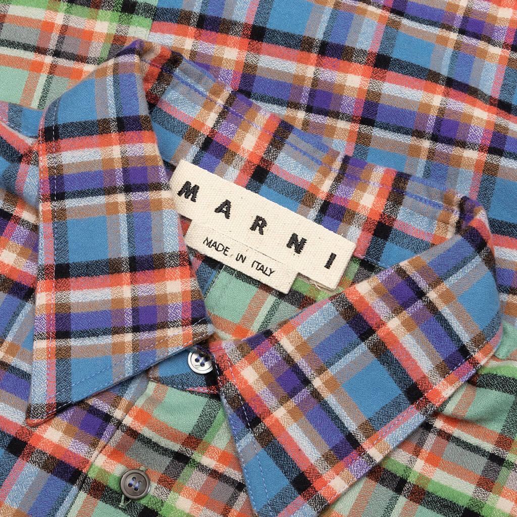 L/S Patchwork Shirt - Opal Male Product Image