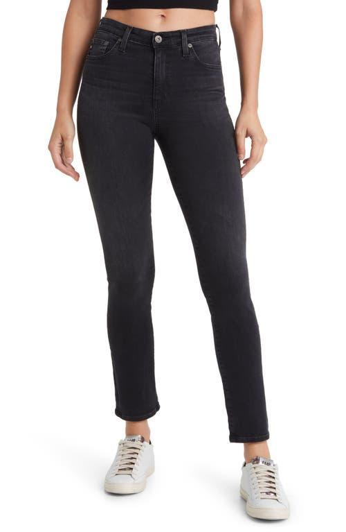 AG Mari High Waist Slim Ankle Straight Leg Jeans Product Image