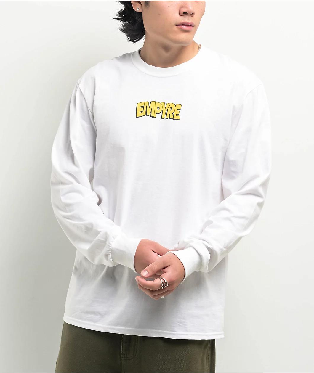 Empyre City Dog White Long Sleeve T-Shirt Product Image