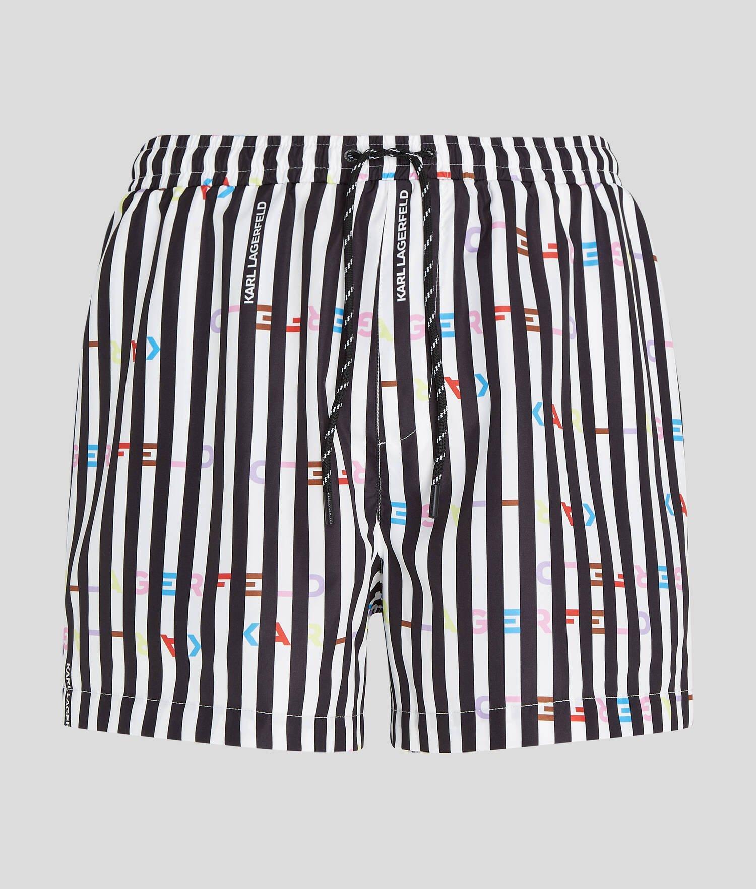 STRIPED SHORT BOARD SHORTS Product Image