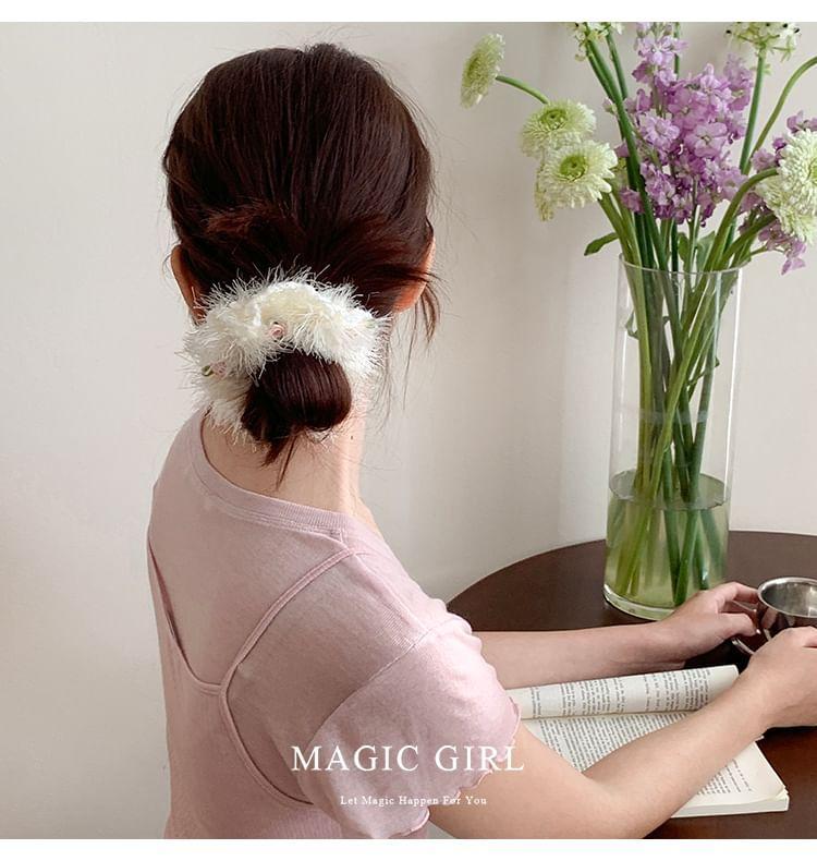 Flower Fluffy Hair Tie Product Image