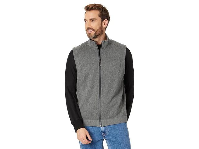 Tommy Bahama Flip Coast Full Zip Vest (Coal Heather) Men's Vest Product Image