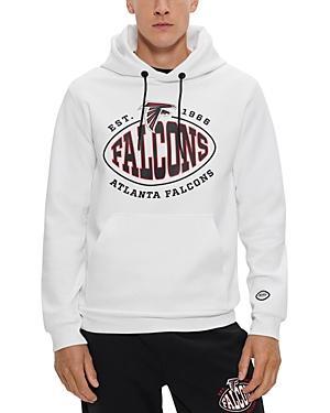 Boss Nfl Atlanta Falcons Cotton Blend Printed Regular Fit Hoodie Product Image