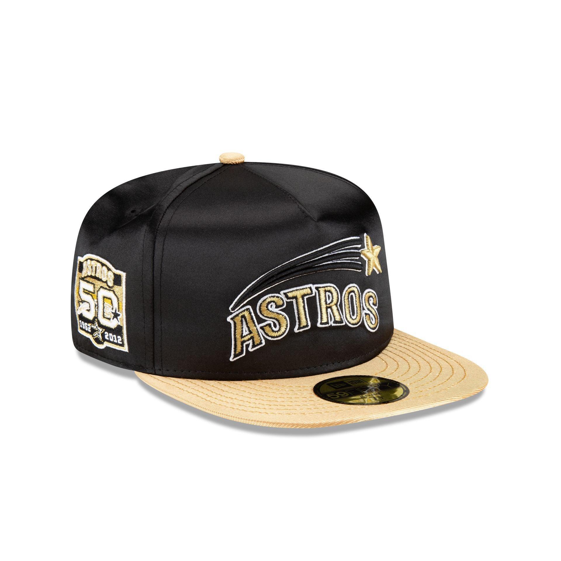 Houston Astros Metallic Gold 59FIFTY A-Frame Fitted Hat Male Product Image