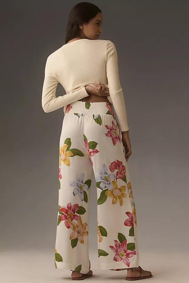 The Saria Smocked Wide-Leg Pants by Maeve Product Image