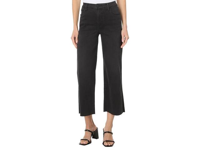 KUT from the Kloth Petite Meg High Rise Fab Ab Wide Leg Raw Hem (Experiences) Women's Jeans Product Image