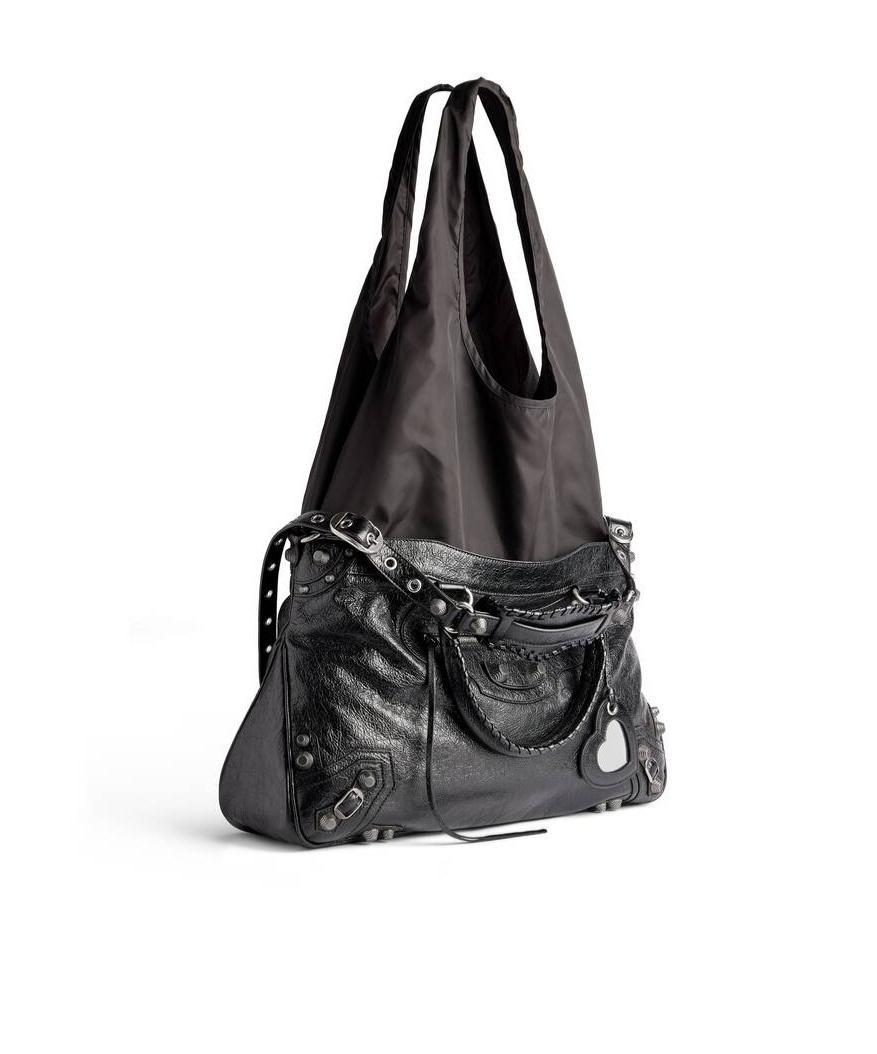 BALENCIAGA Cagole Xl Polyamide Tote In Black Product Image