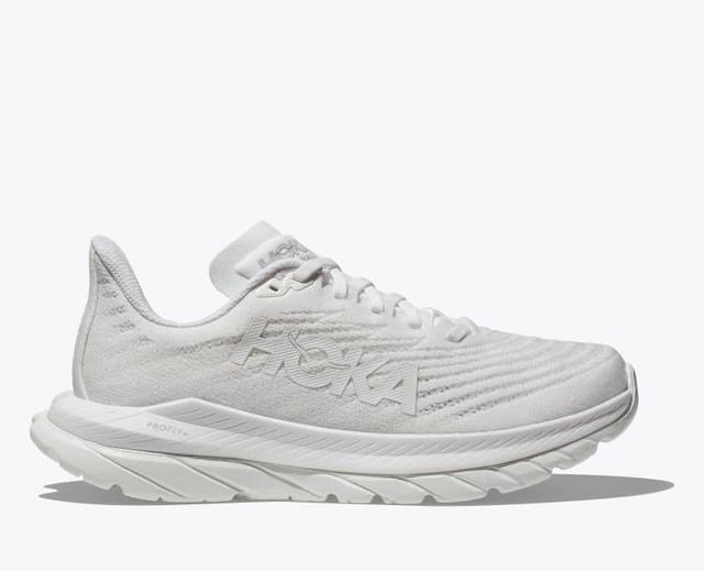 HOKA Womens Mach 5 Shoes in White/White, Size 11 Product Image