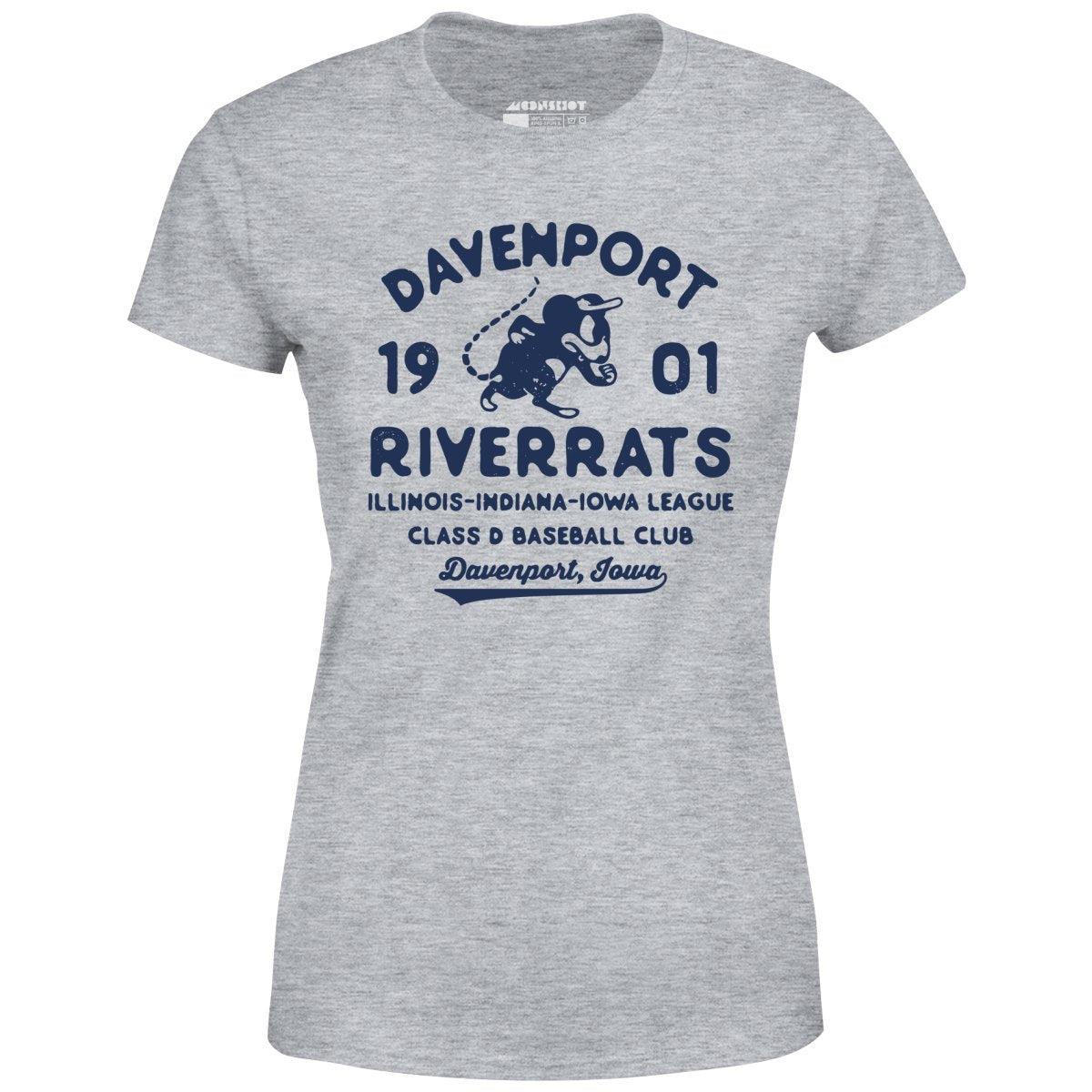 Davenport River Rats - Iowa - Vintage Defunct Baseball Teams - Women's T-Shirt Female Product Image