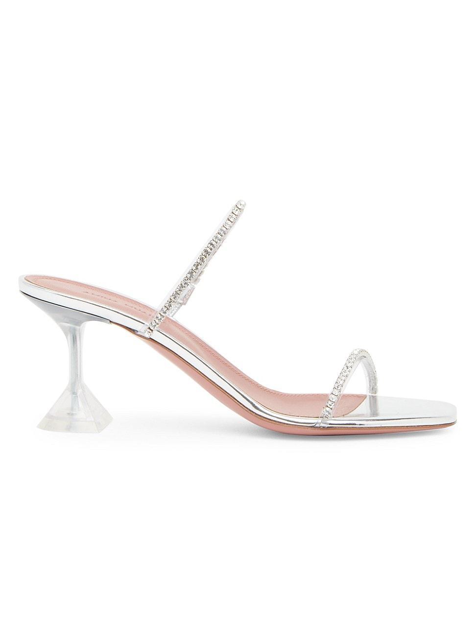 Amina Muaddi Gilda Crystal Glass Sandal Product Image