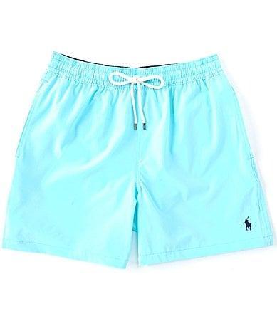 Polo Ralph Lauren Traveler Solid 5.75 Inseam Swim Trunks Product Image