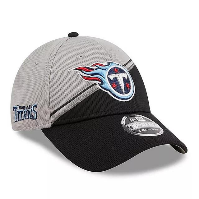 Mens New Era Gray Tennessee Titans 2023 Sideline 9FORTY Adjustable Hat - Gray Product Image