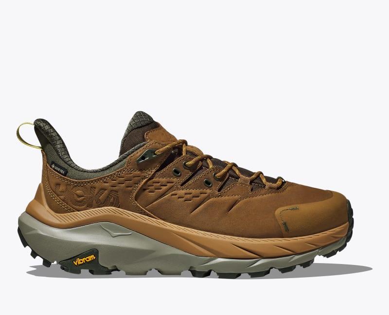 HOKA Mens Kaha 2 Low GTX Shoes in Oak/Alabaster, Size 15 Product Image