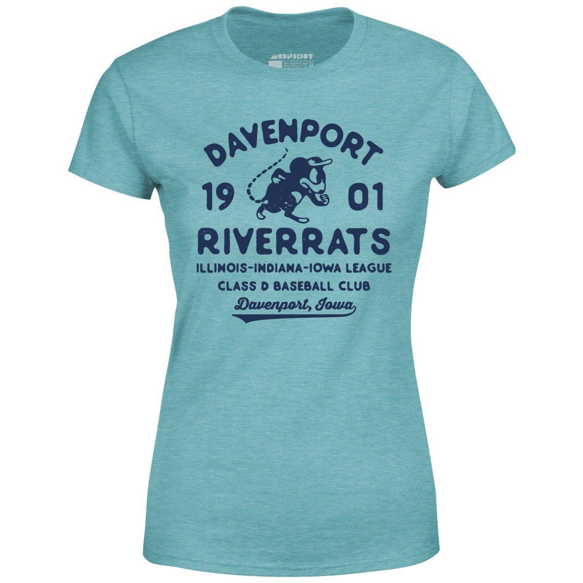 Davenport River Rats - Iowa - Vintage Defunct Baseball Teams - Women's T-Shirt Female Product Image