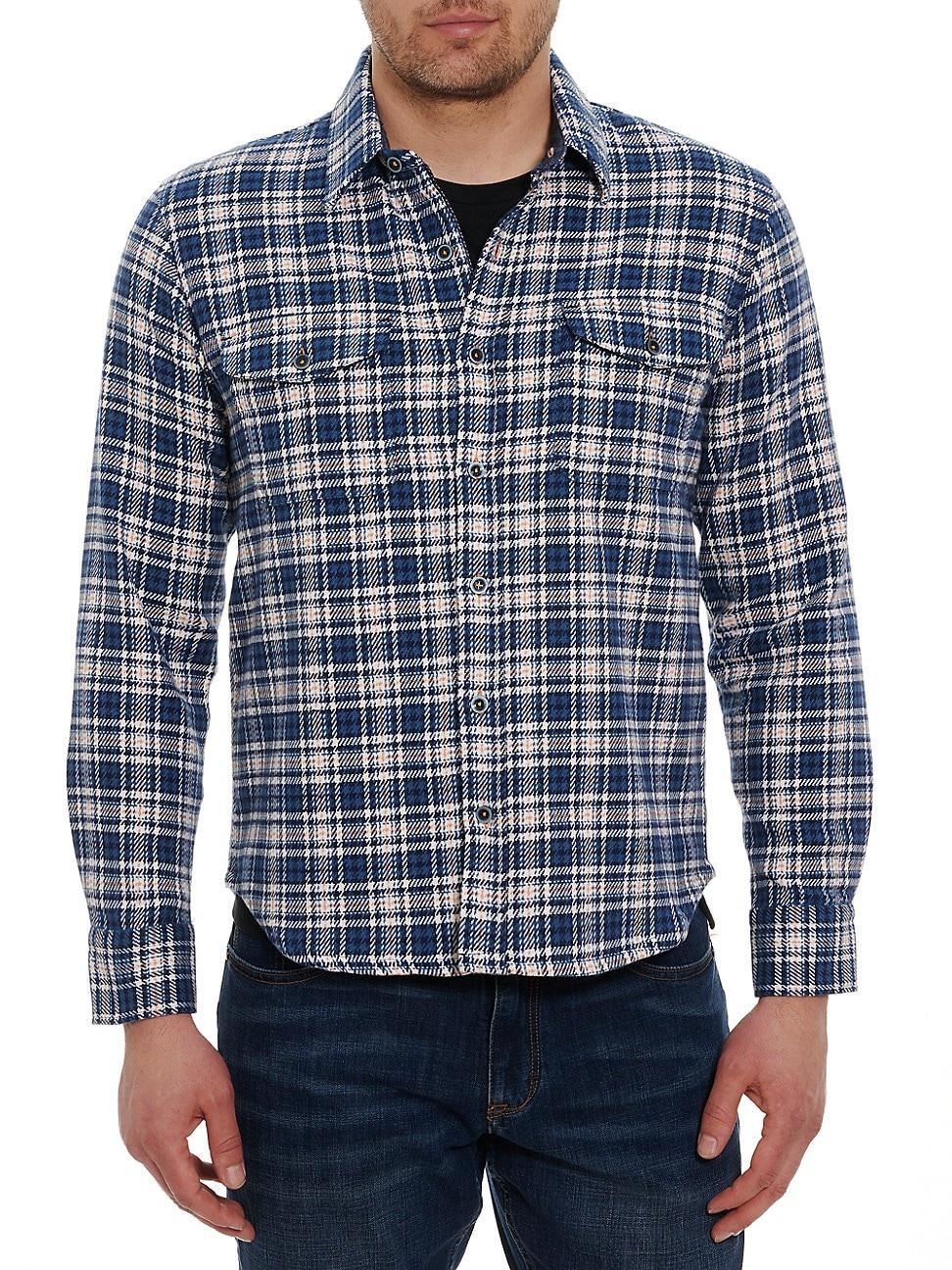 Robert Graham Godas Glen Plaid Cotton Button-Up Shirt Product Image