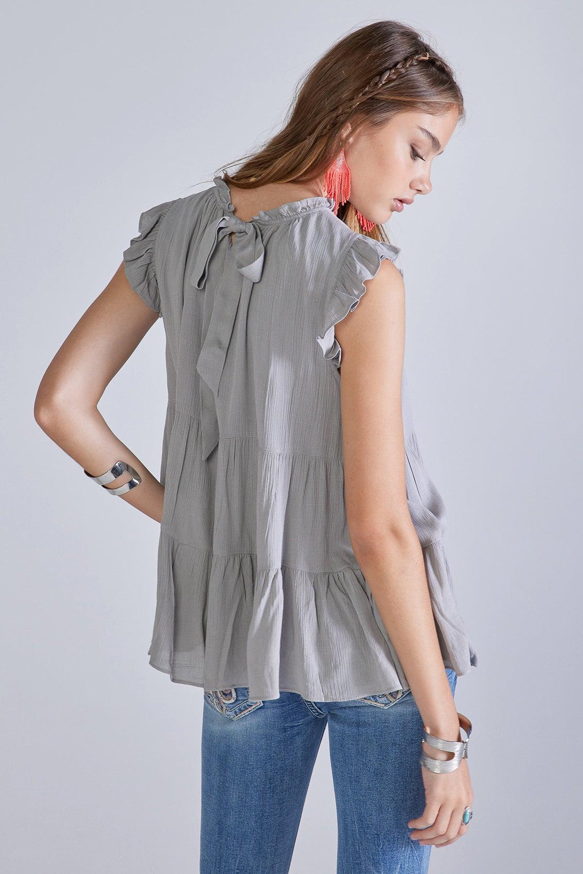 Tiered Sleeveless Top Product Image