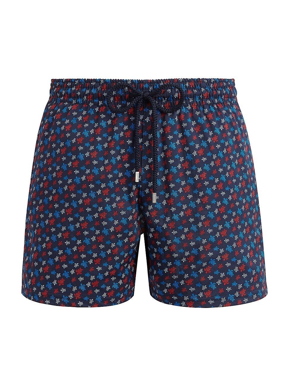 Mens Turtle Print Swim Trunks Product Image