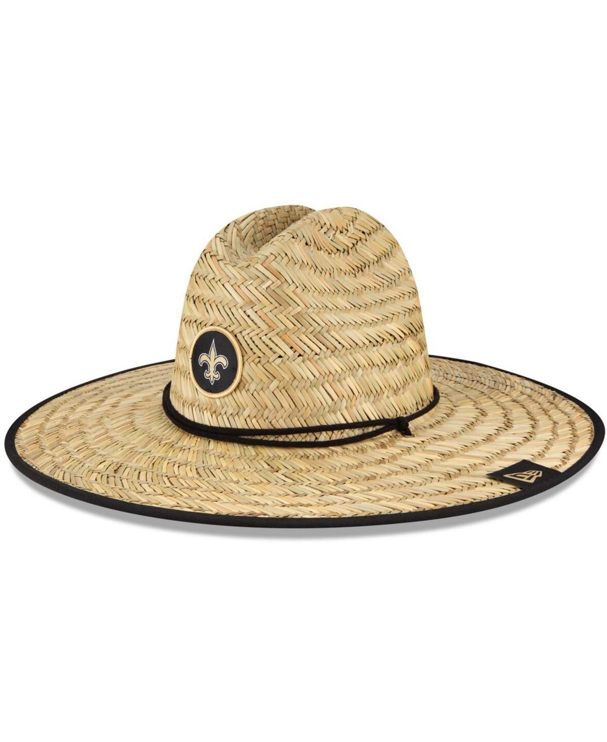 Mens New Era Natural New Orleans Saints NFL Training Camp Official Straw Lifeguard Hat Product Image