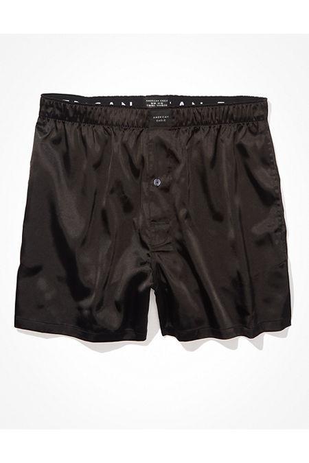 AEO Mens Solid Satin Pocket Boxer Short Men's Product Image