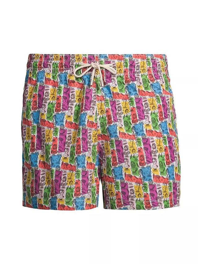 Italians Do It Better Graphic Swim Shorts Product Image