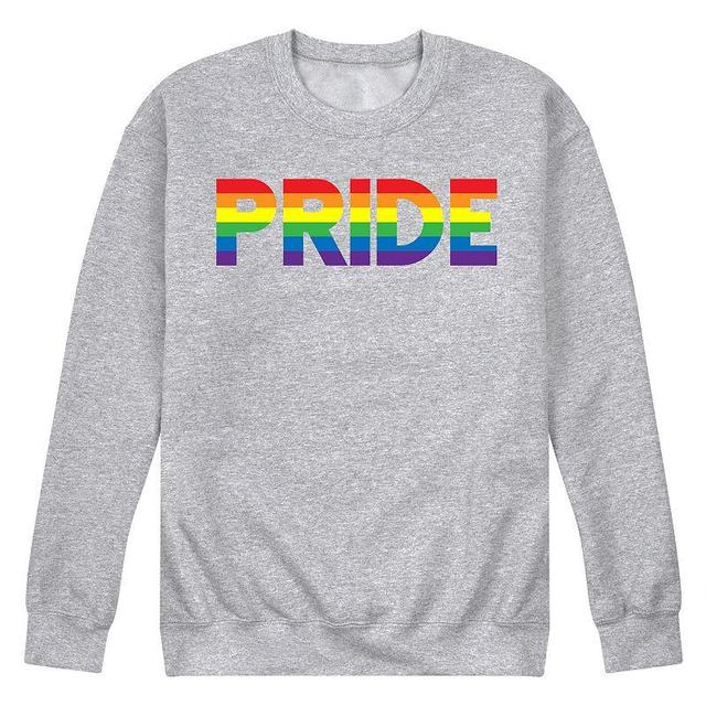 Mens Pride Colors Fleece Sweatshirt Black Product Image