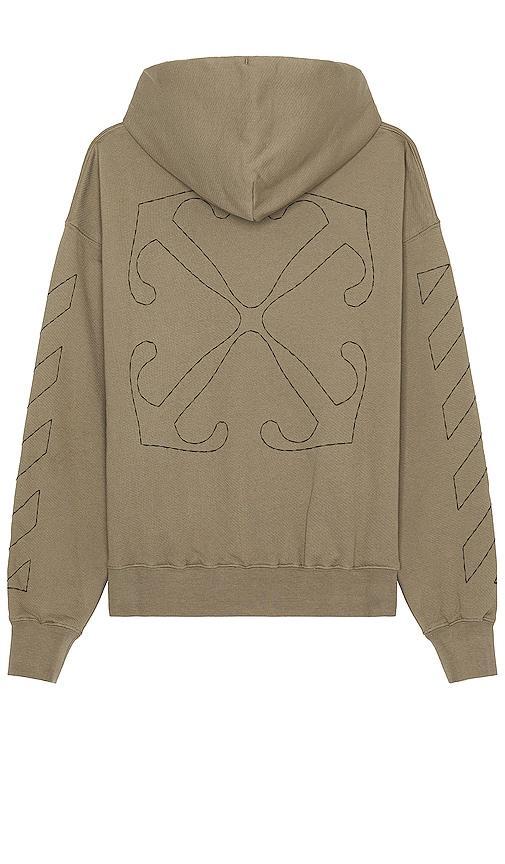 OFF-WHITE Off Stitch Skate Hoodie in Beige - Brown. Size XL/1X (also in L, M, S). Product Image