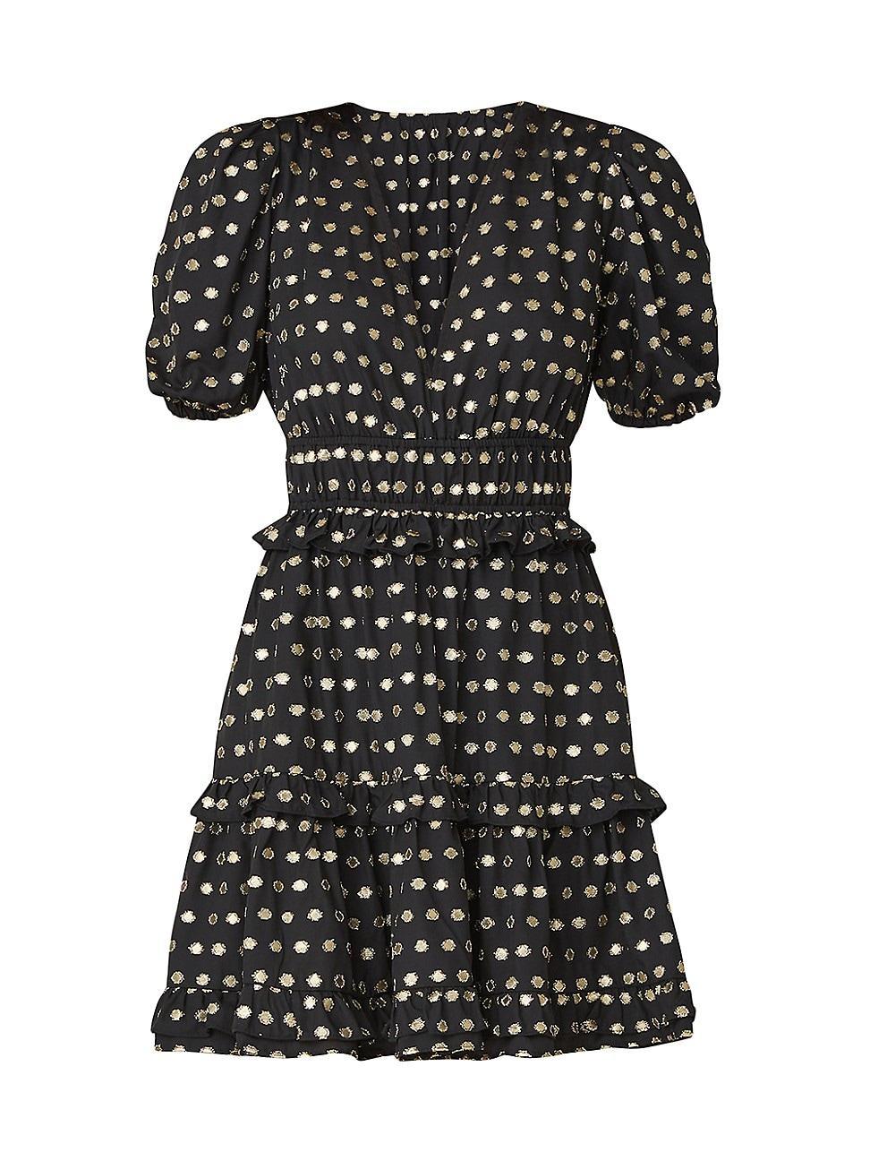 Womens Elia Metallic Jacquard Minidress product image