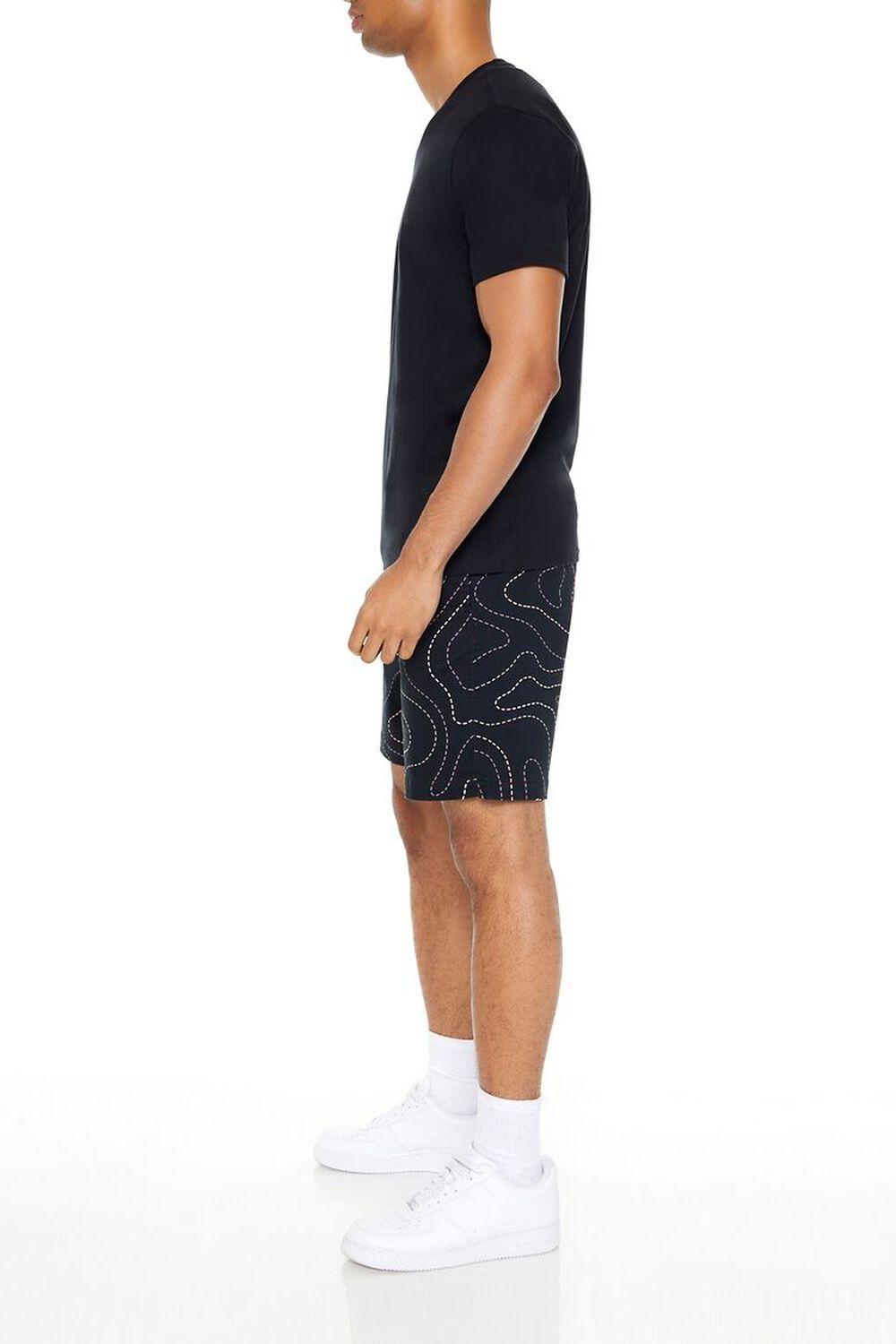 Dashed Line Print Volley Shorts | Forever 21 Product Image