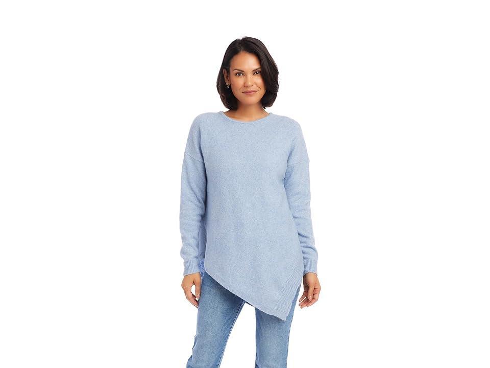 Karen Kane Asymmetric Hem Sweater (Chambray) Women's Sweater Product Image