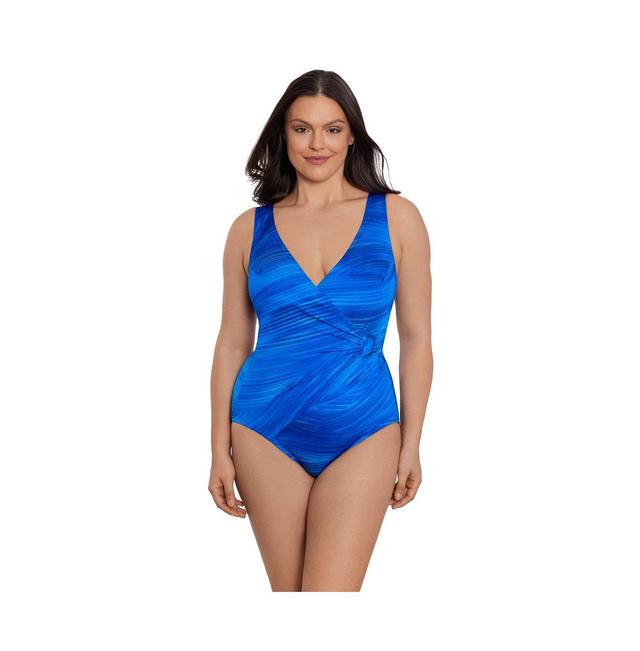 Womens Longitude Ring Surplice One-Piece Swimsuit Product Image