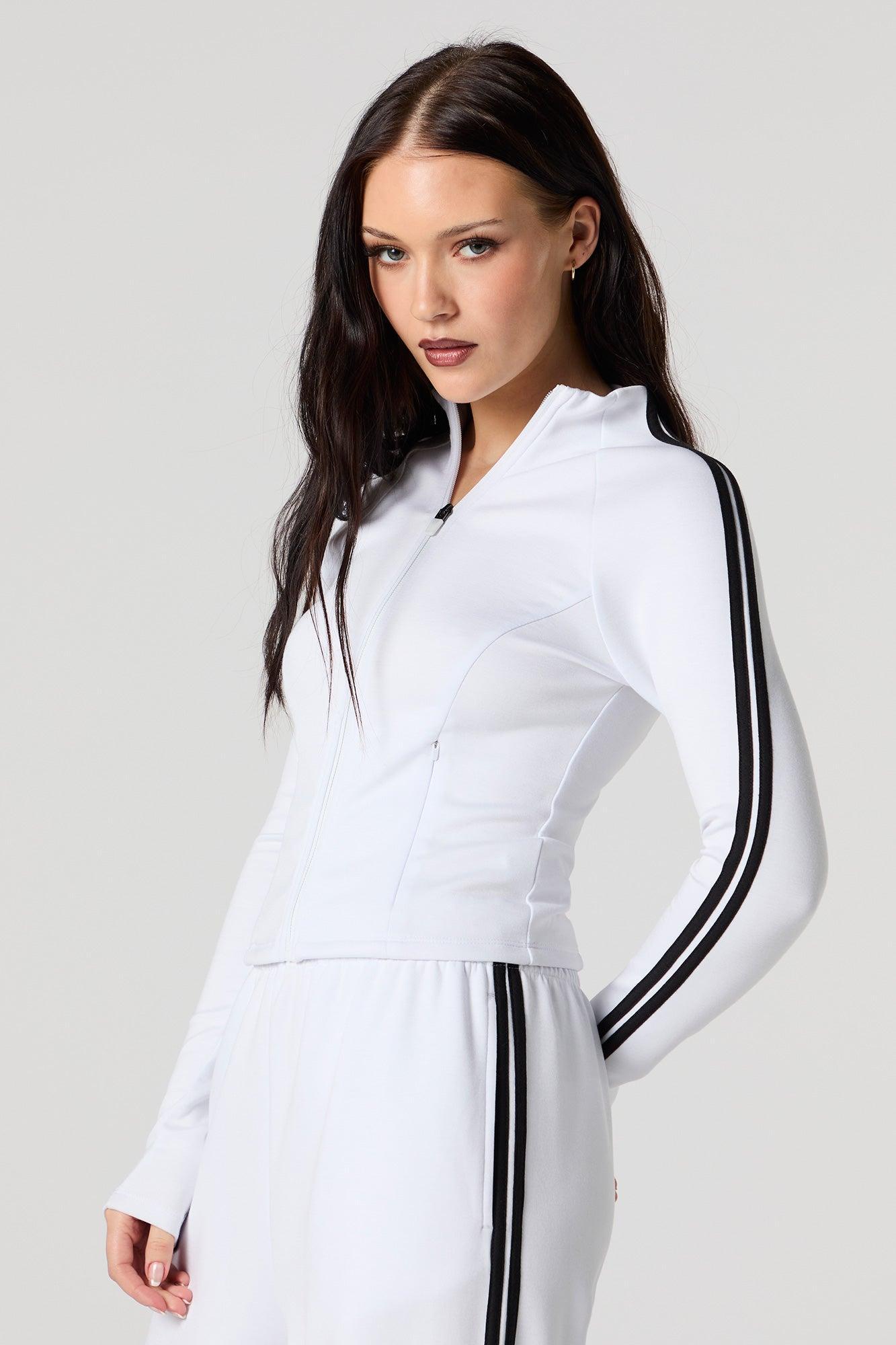 Active Striped Zip-Up Jacket Female Product Image