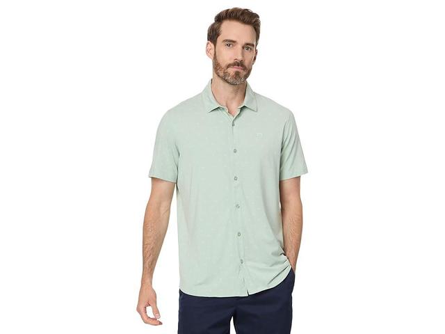 TravisMathew Set A Course (Jadeite) Men's Short Sleeve Knit Product Image