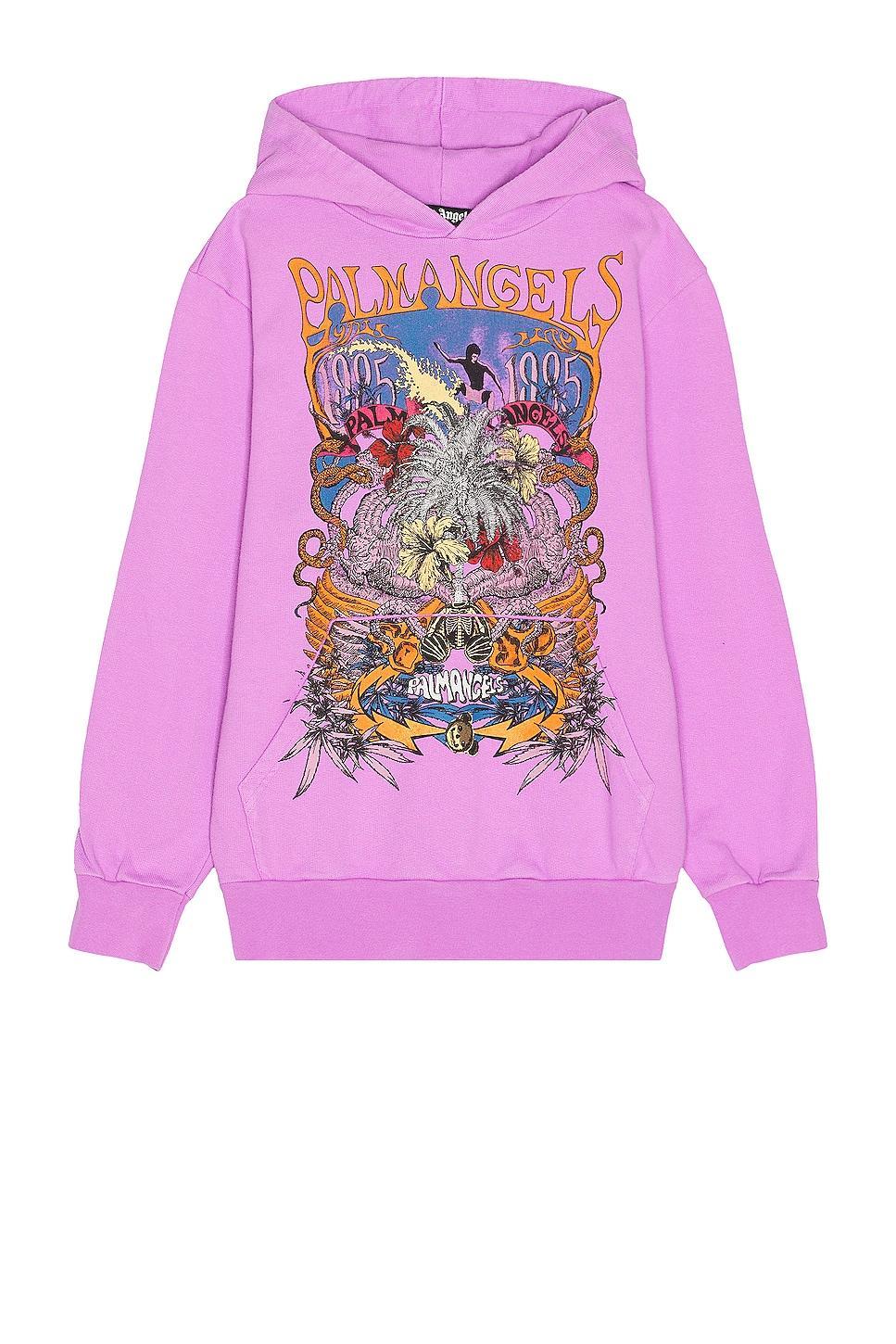 Palm Angels Palm Concert Hoodie in Purple Product Image