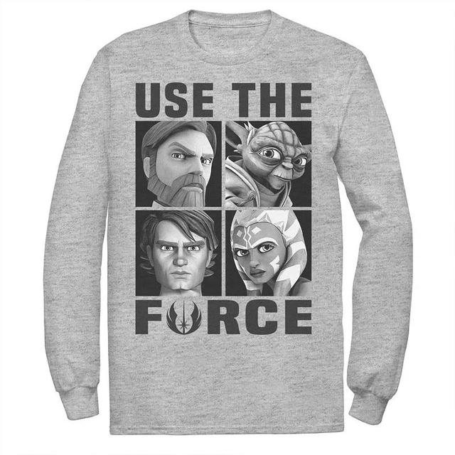 Mens Star Wars: Clone Wars Use The Force Character Box Up Tee Product Image