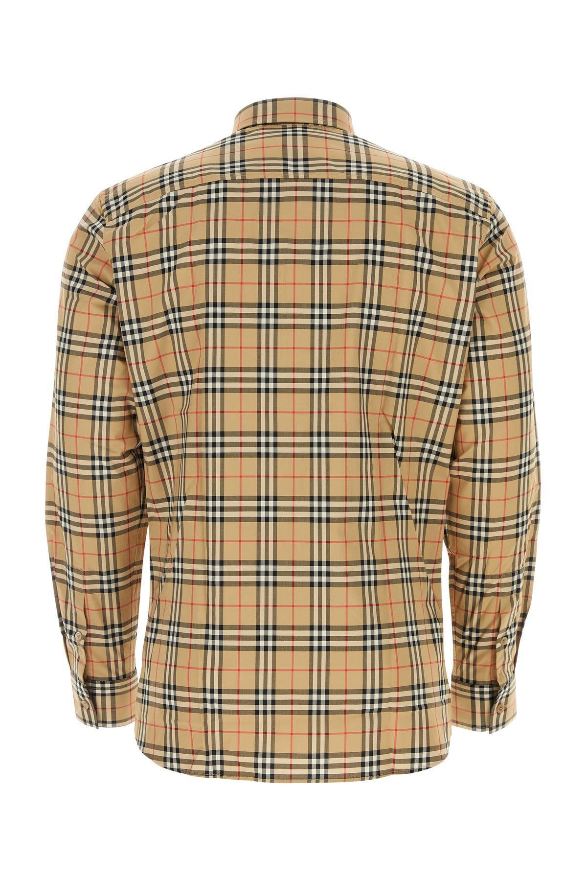 Long Sleeved Checked Buttoned Shirt In Printed Product Image