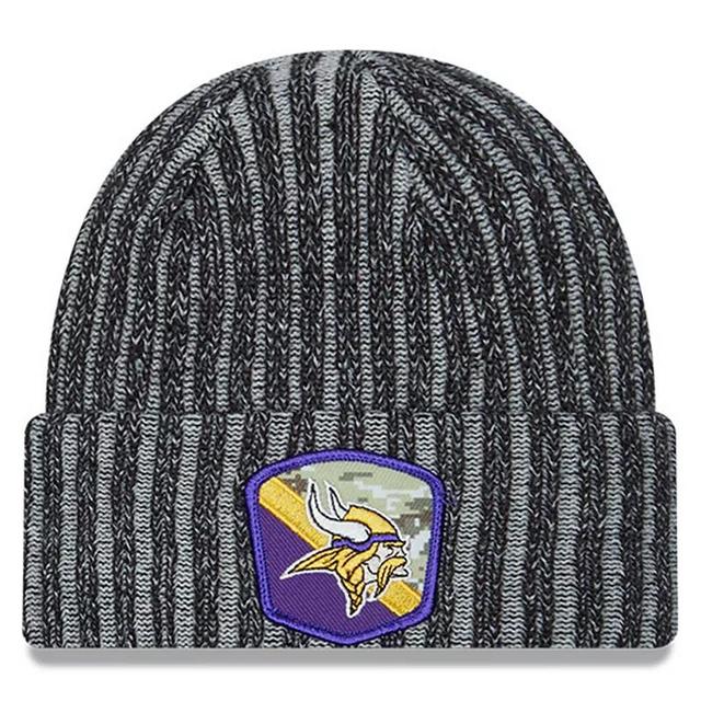 Mens New Era Minnesota Vikings 2023 Salute To Service Cuffed Knit Hat Product Image