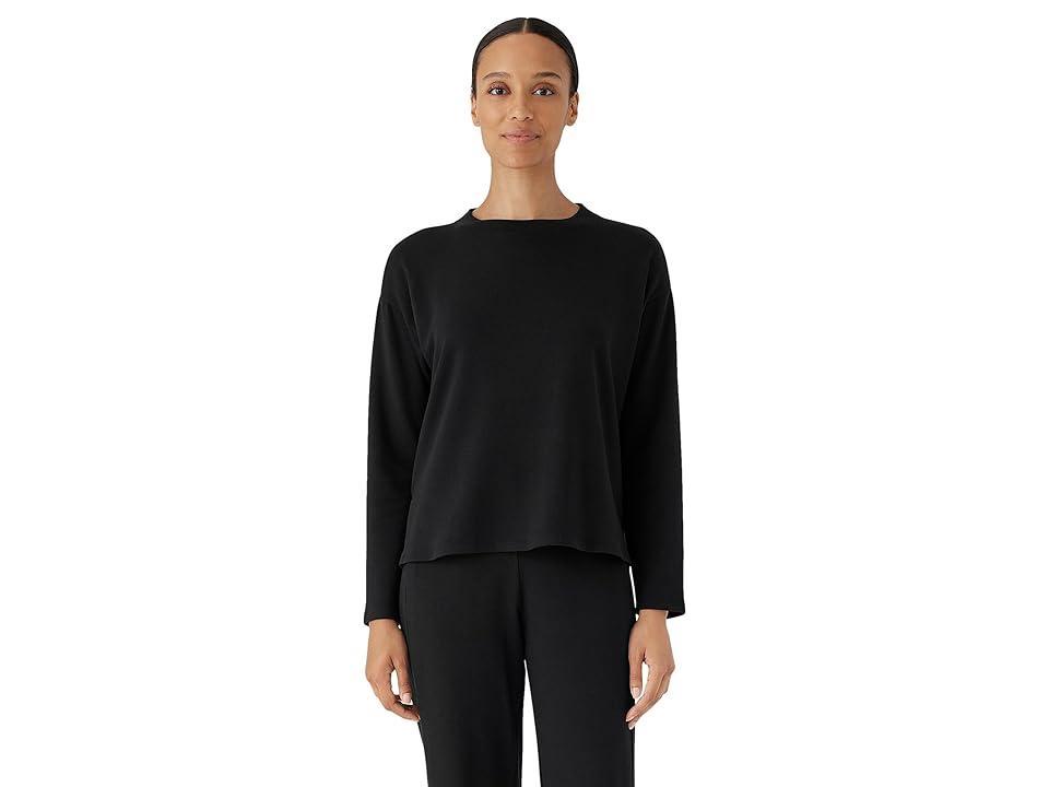 Eileen Fisher High Crew Neck Boxy Top Women's Clothing Product Image