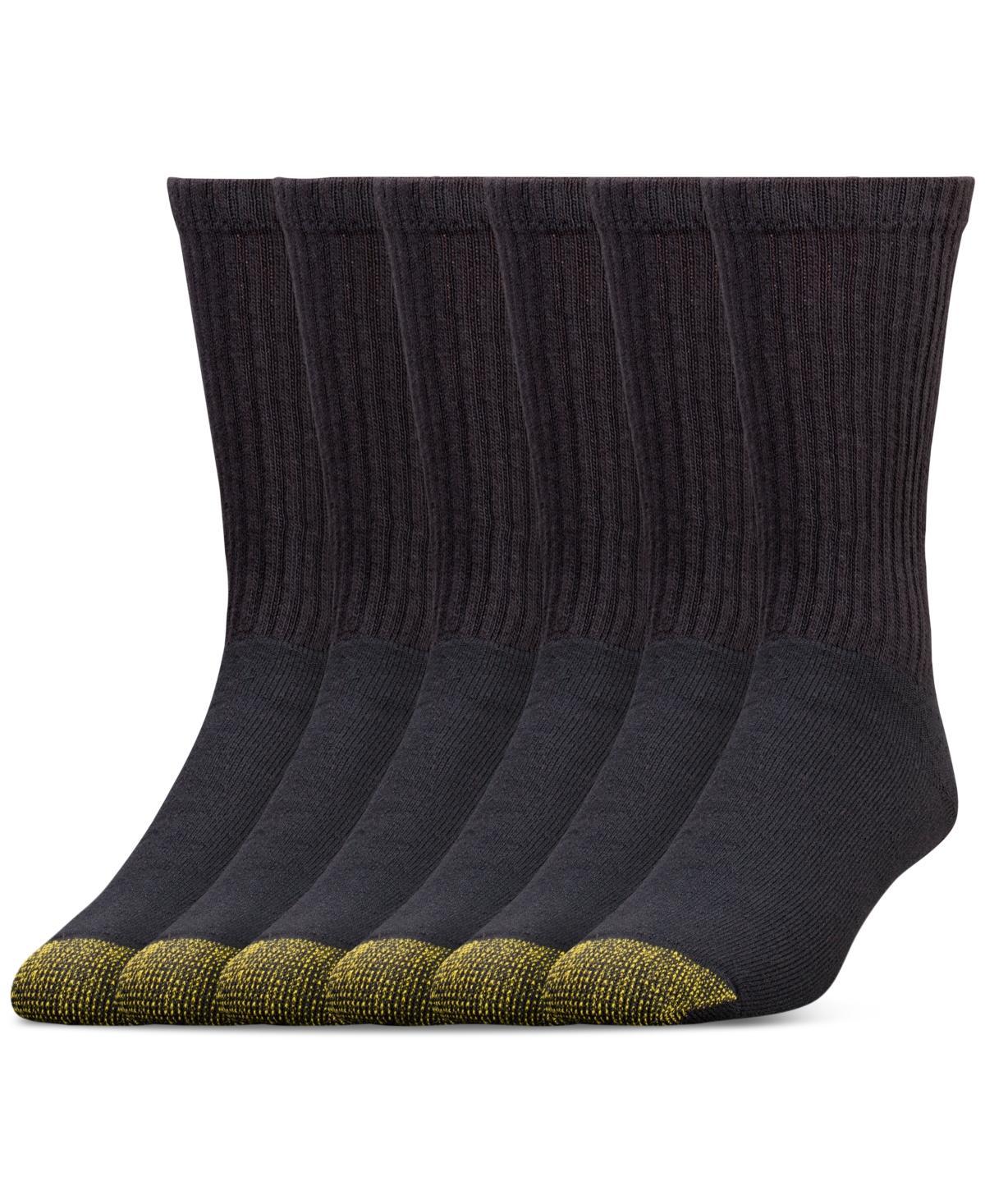 Cotton Cushion Big & Tall Crew Socks 6-Pack Product Image