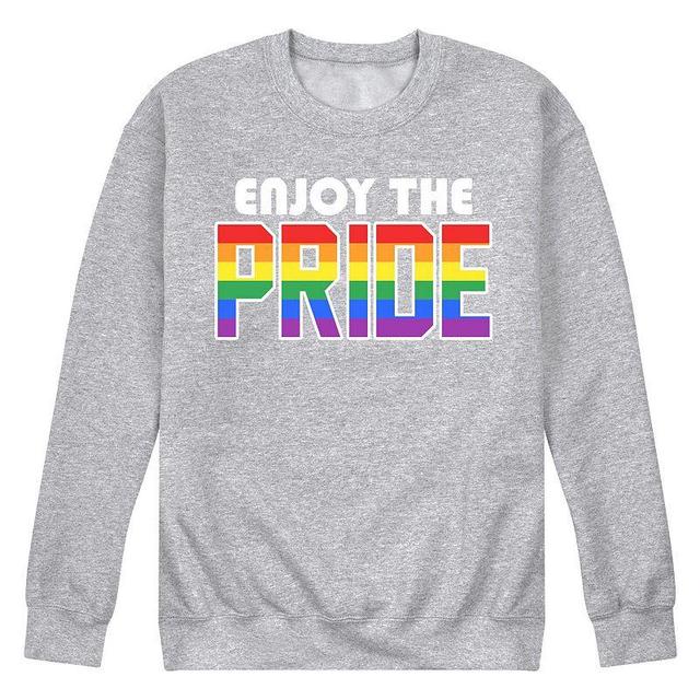 Mens Enjoy The Pride Fleece Sweatshirt Blue Product Image